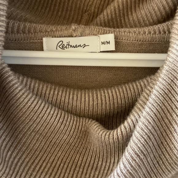 Reitmans beige lightweight sweater with cowl neck - medium - Picture 3 of 14